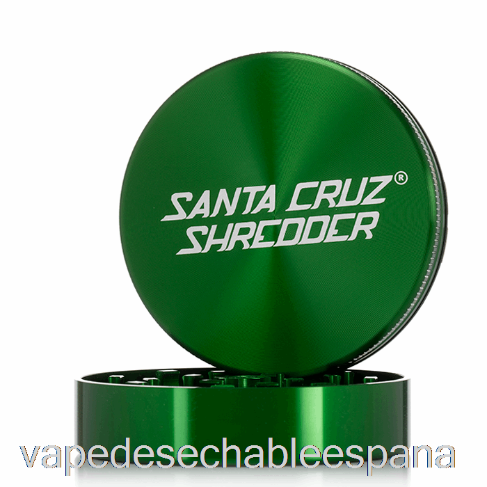 Trituradora Vape Desechable España Santa Cruz 2.75 Pulgadas Molinillo Grande De 2 Piezas Verde (70 Mm)